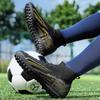 Kinder/Herren Socken Mund Fußballschuhe Gummi Weiche Sohle Kurzen Nagel Kunstrasen Leder Jugend Kinder Fußballschuhe