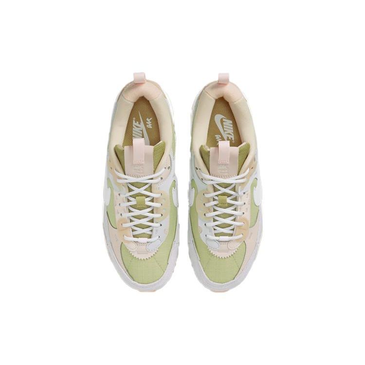 Nike  Air Max 90 Futura Buff Gold Light Silver Women Sneakers Green Summit-White DV7190-700