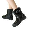 Short spring and autumn fashion exquisite women's shoes women's short rain shoes kitchen water shoes non-slip mother women's rubber shoes foot boots