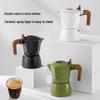 New Double Valve Italian Moka Pot Espresso Coffee Maker for Outdoor Brewing