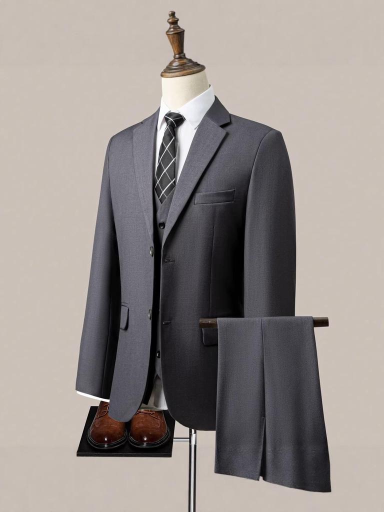 Men's Slim Fit Casual Suit Set: Wedding, Engagement, Ceremony & Business Formal Wear