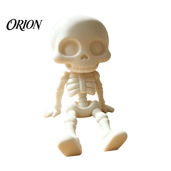 Hands Free Movie Viewing Stand 3D Printed Skeleton Phone Stand, Rack, Gothic Stable Smartphone Cradle Skull Cell Holder for Desk Desktop Figure