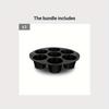 1pc Muffin Pan Cupcake Tray, 7-hole Cake Mold, Air Fryer Silicone Muffin Pans For Baking, Cupcake Mold For Air Fryer Accessories