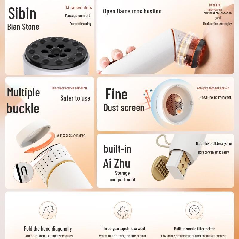 Bianstone Moxibustion Massage Stick