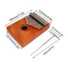 17 Keys Thumb Piano Portable Wood Kalimba Finger Piano Beginner Keyboard Instrument Gifts for Kids Adults Beginners