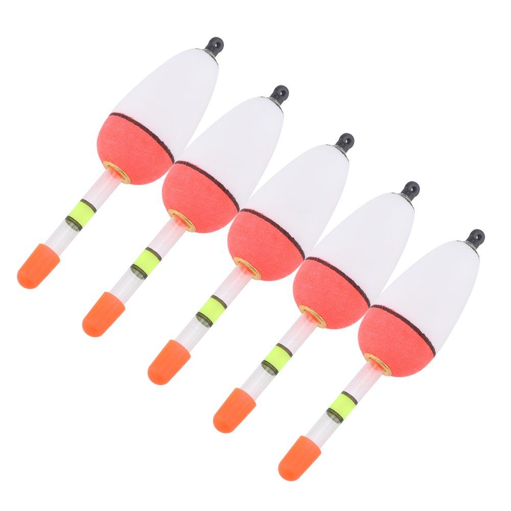 5PCS EVA Foam Fishing Slip Bobbers Long-range Casting Multiple Specifications Fish Floats Lightweight Lightwieght