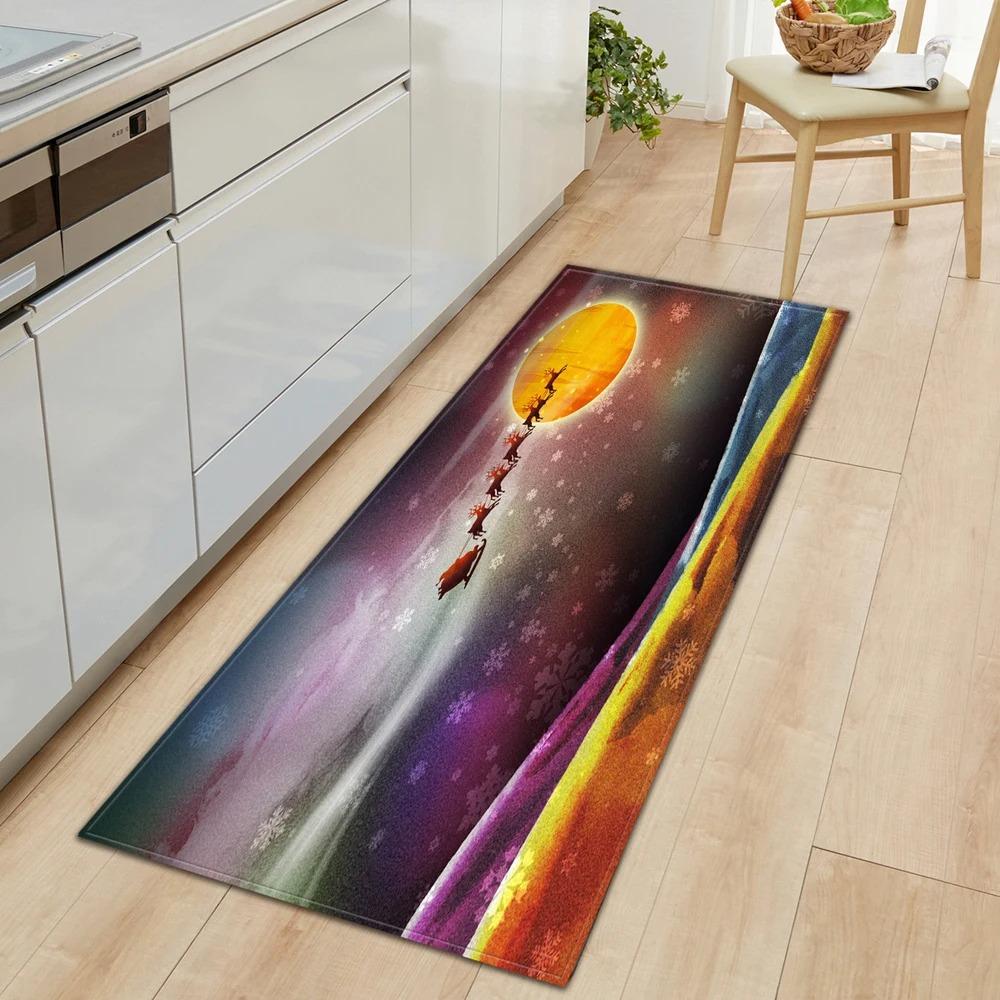 Landscape Print Home Kitchen Floor Mat Door Front Decoration Floor Mat