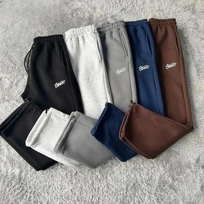 ZYLLO Street Casual Loose High-waisted Sweatpants Men Y2k Harajuku Hip-hop Fashion Versatile Oversized Trouser Women