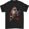 Rock Guitar Santa Claus Playing Guitar - Funny Christmas T-Shirt