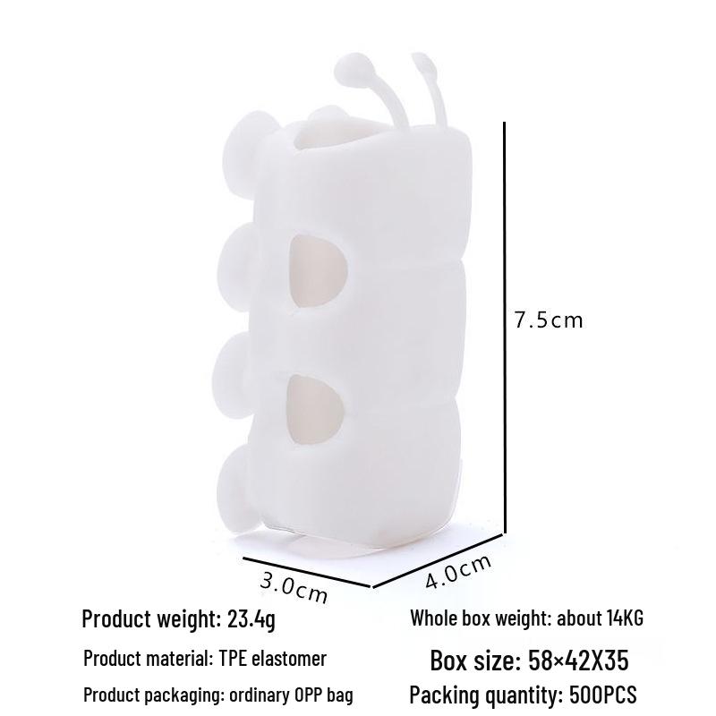 Uchwyt na słuchawkę prysznicową Caterpillar z przyssawką, bez wiercenia, z kreatywnym designem z miejscem na karty