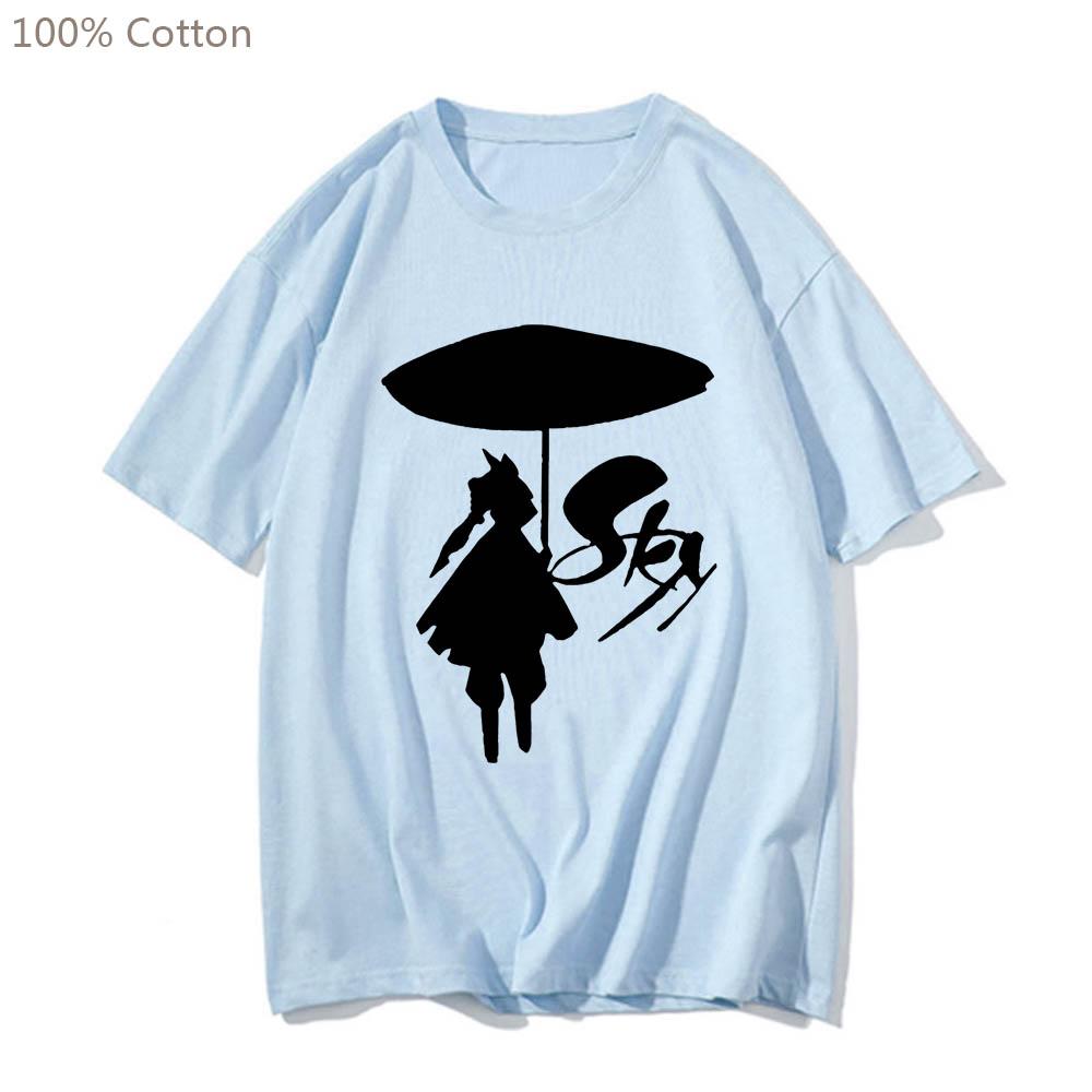 Sky Children of The Light Cute Cartoon Anime T-shirts Harajuku Manga Tshirt Short Sleeve 100% Cotton Tee-shirt Men/women T-shirt