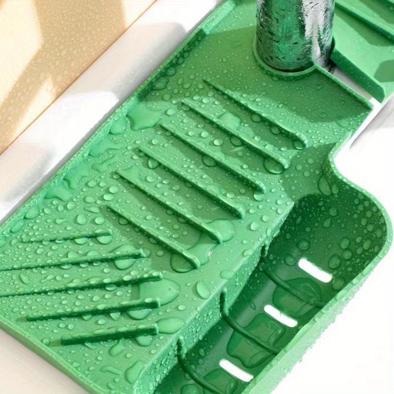 1 stk Kranavløpsoppbevaringsmatte, Kjøkkenvask Silikon Sprutbeskyttelse, Beskyttelse for Benkeplate på Bad og Kjøkken