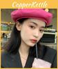 Pu Leather Elegant Beret Summer Essential Timeless Design Vintage