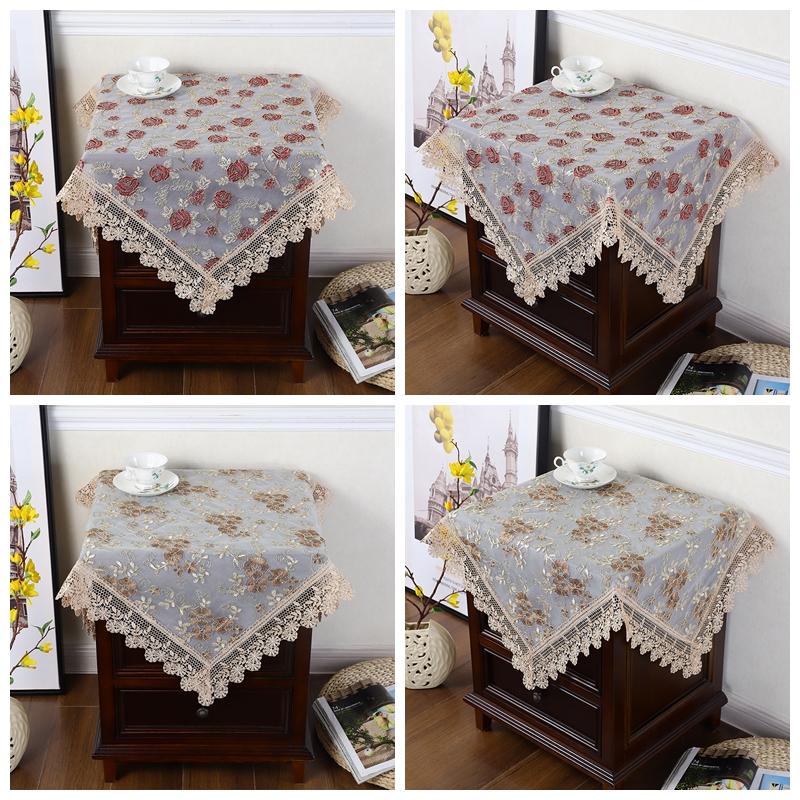 Nordic Light Luxury Lace Wear-resistant Coffee Table Cloth Household Dust Cover Decorative Tablecloth Home Textile Decor