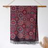 Manufacturer Cotton Scarf Shawl Circle Autumn And Winter Long Women'S Warm Fringed Jacquard Shawl Dual-Purpose Shawl