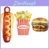 Food Theme Adult Costume Sausage Hamburger Fries Cosplay Outfit For Halloween And Party Fun