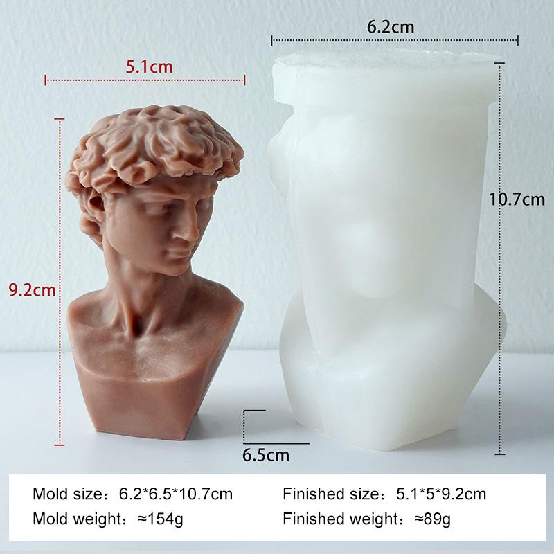 

Сделай сам Гипсовая форма Поделки Литьевая форма Европейский стиль Портрет Давида Статуя Ароматическая свеча Силиконовая форма Принадлежности для изготовления свечей