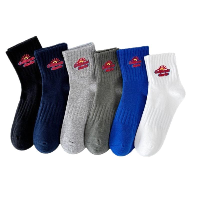Cityboy Skateboarding Mid-Calf Socks: Trendy Embroidered Street Style for Men & Women
