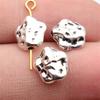 Twisted-Pattern Small-Hole Spacer Beads Mini Antique Bronze Silver Jewelry Making String Beads Separator