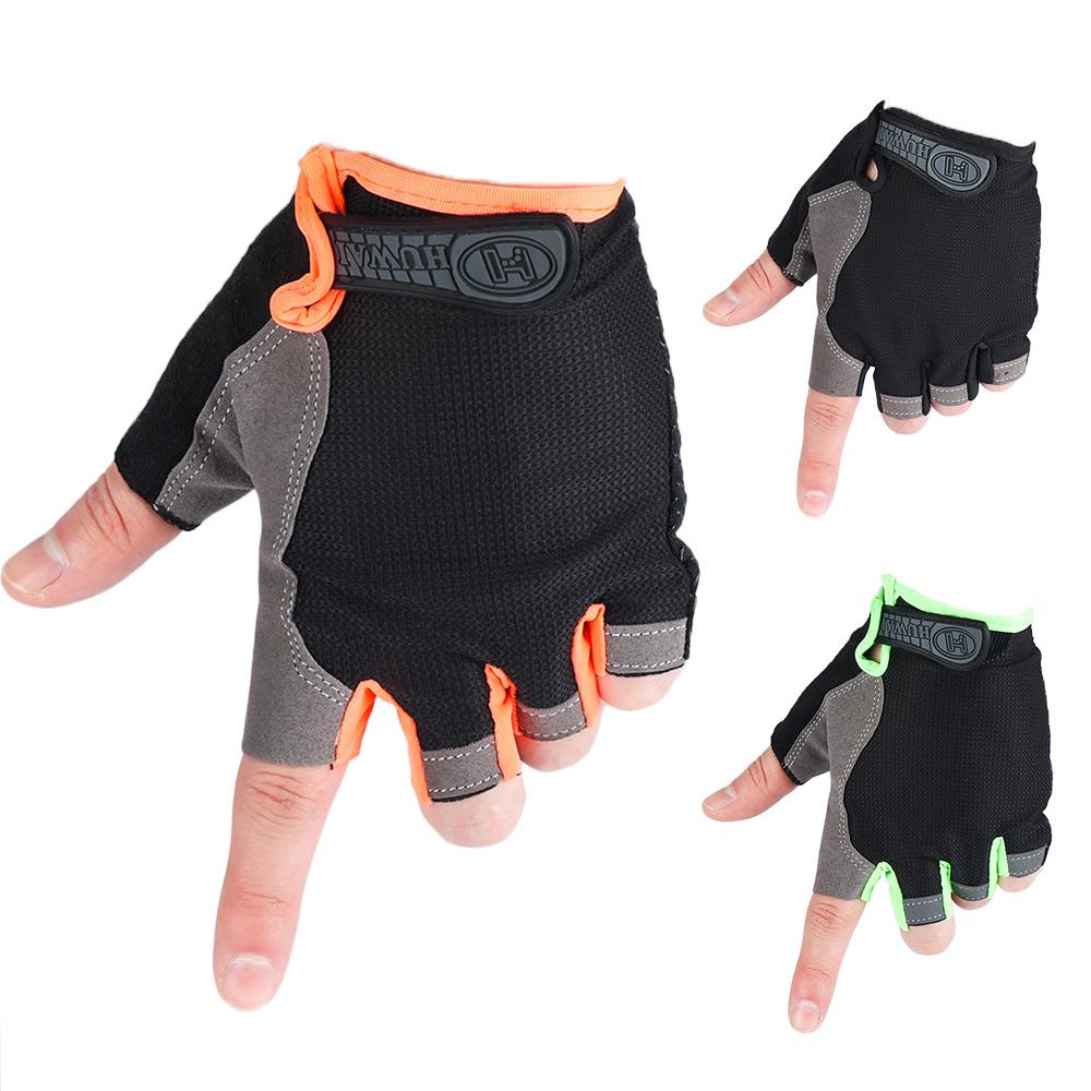 Rutschfeste Halbfingerhandschuhe Sportausrüstung Radhandschuhe Handgelenkbandage Sporthandschuhe Fitnesshandschuhe