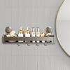 Shower Suction Shelf Shower Shelves Suction Wall Holder Towel Holder Rack With Hooks Storage Organizer Wall Mount Bathroom