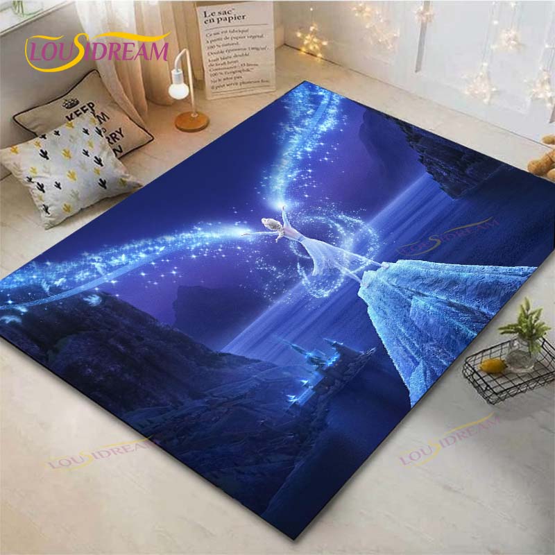Frozen Anime Carpet Living Room Bedroom Bedside Mat Study Room Computer Chair Home Fashion Floor Mat Area Rug