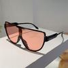 Semi-round Sunglasses Women Fashion Oversized Monoblock Casual Shades Ins Trendy Design Korean Style Outdoor Sun Glasses