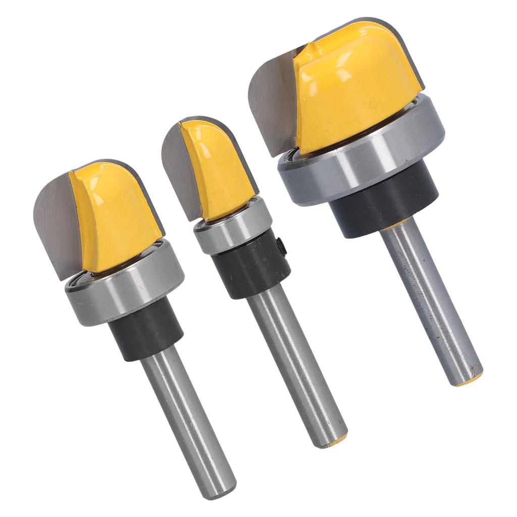 Round Nose Bit Core Box Bowl Tray Template Dish Carving Router Cutter with Bearing 14in