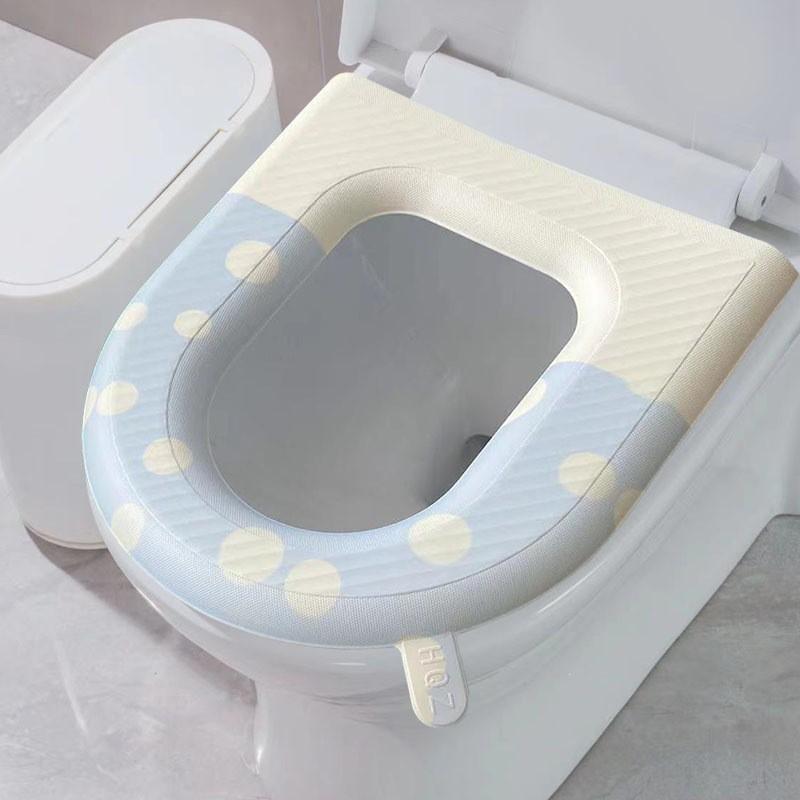 Universal Waterproof Toilet Seat Cover With Adhesive Backing Thick Foam Padding Use Home Bathroom