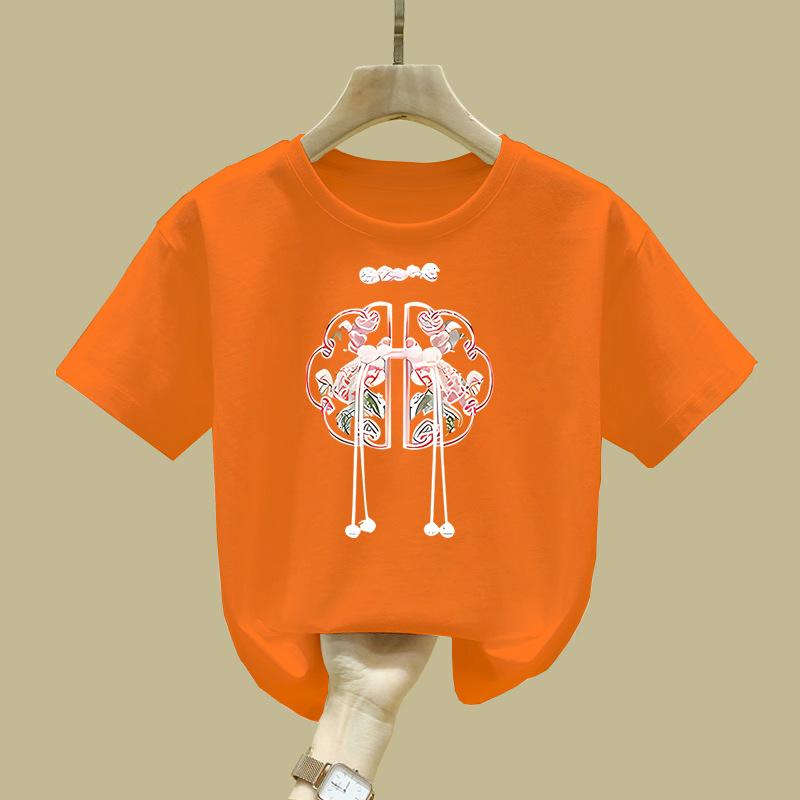 Children's Clothing T-shirts Short Sleeves Spring and Summer Children's Student Tops