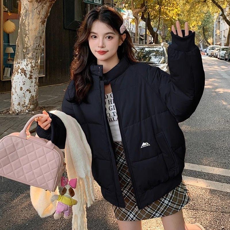 Cotton clothes women's winter stand-up collar thickened loose small bread clothes jacket cotton-padded clothes student couple
