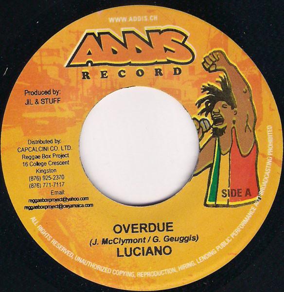 

7inch Record LUCIANO - Overdue NONE Addis Records 2005 Jamaica Reggae, Ska & Dub Used
