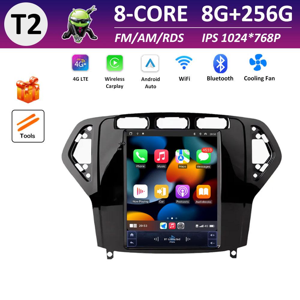 For Ford Mondeo 2007 2008 2009 - 2010 GPS Navigation IPS Touch Screen Android Smart System Wireless Carplay Accessories WIFI DSP