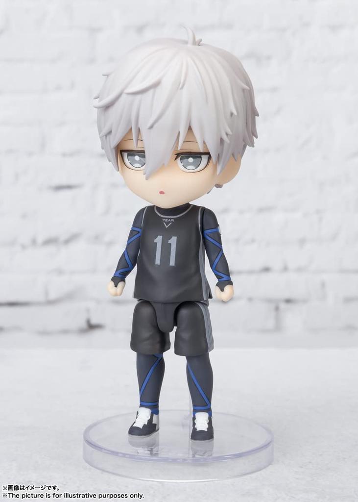 TAMASHII NATIONS Figuarts Mini Blue Lock Nagi Seishiro, Approximately 90mm, PVC & ABS Painted Action Figure