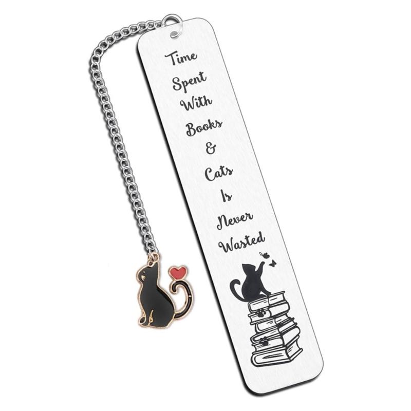 

Закладки из нержавеющей стали, цепочные закладки, подвесные закладки в виде кошек, металлическая закладка для книг, разделитель страниц в подарок любителю книг