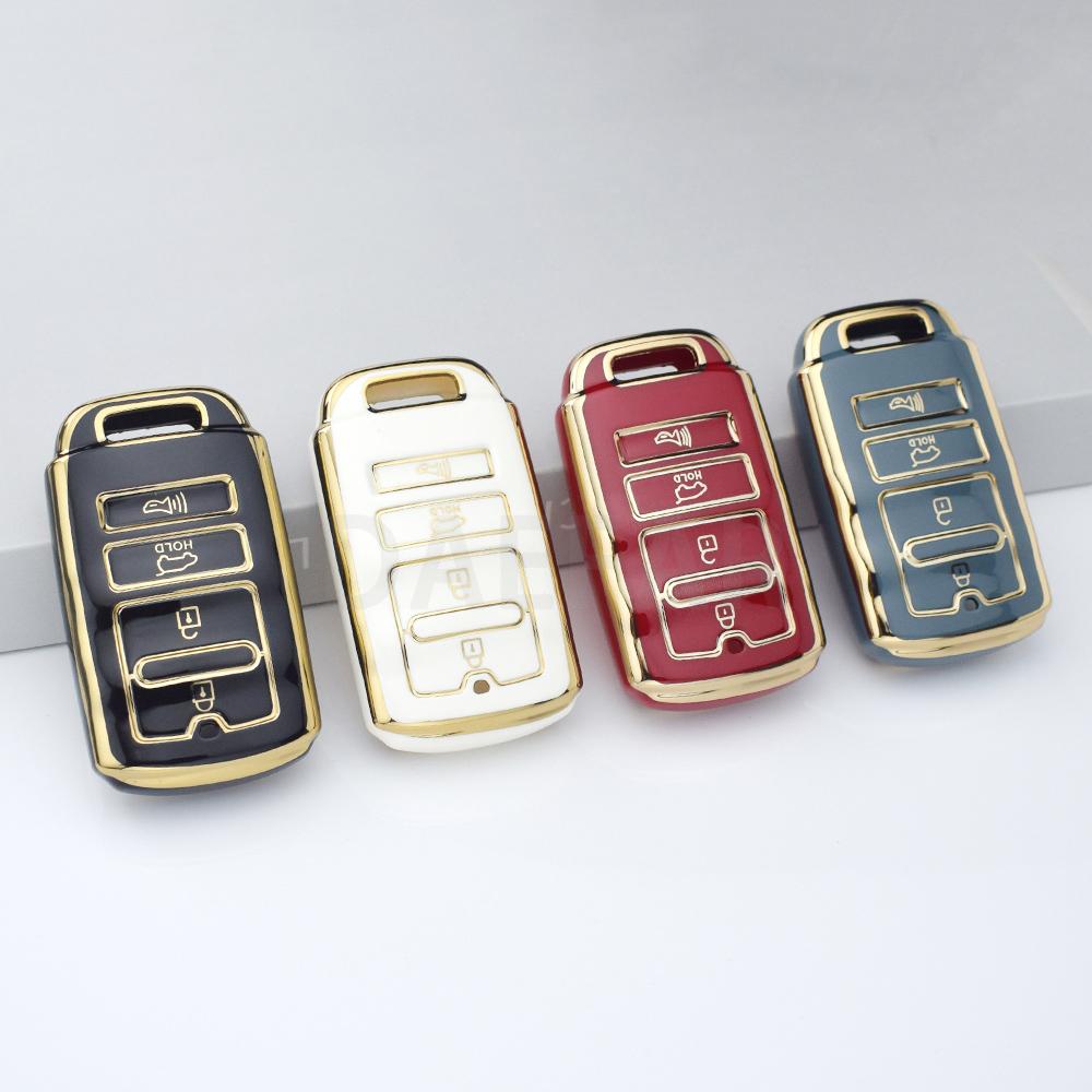 4 Buttons TPU Auto Shell Fob Cover Holder For KIA Cadenza K9 K7 K-04 Sorento K900 and New K7 Car Key Case Keychain Protector