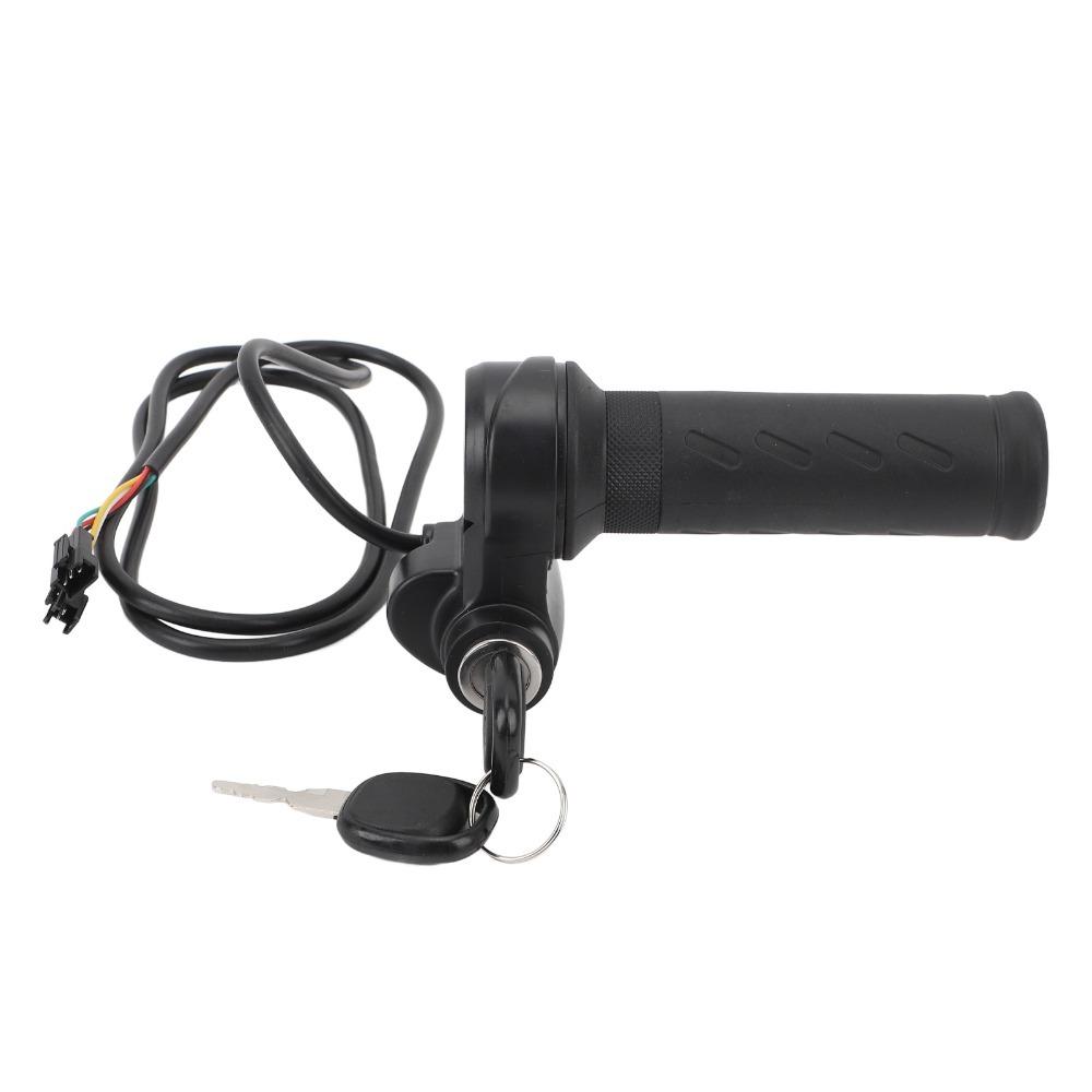 3-Pin Connector Electric Bike Throttle Grip with 2 Keys Full Twist Throttle  Electric Scooter
