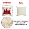 45x45cm Christmas Pillow Covers Set of 4,Winter Decorative Pillow Case, Merry Christmas Tree Cushion for Home Sofa Xmas Decor