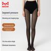 Mao Ren Autumn/Winter High-Waist Sheer Fleece-Lined Tights