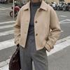 New Style Elegant British Style Straight Short Lapel Woolen Coat for Women In Autumn and Winter.