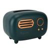 Tissue Box Holder Cute Radio   Wide Opening Anti Slip Feet Plastic Tissue Paper Box for   Bedroom Living Room