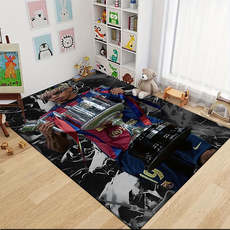 Football Legends Celebration Extra-large living room rug, highly absorbent, does not shed, decorative rug for living room and bedroom. 07319