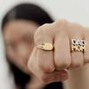 Letter ring titanium steel does not fade jewelry stainless steel rings explosion