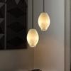 Natural marble restaurant pendant light ceiling light room decoration high-end snowflake stone all copper home hanging  fixtures