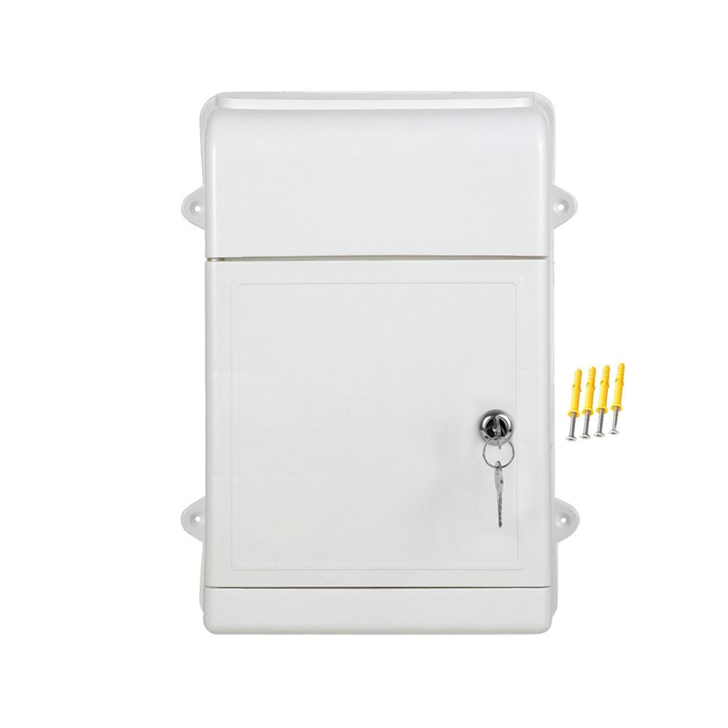 Wall Mount Mailbox Letter Box Newspaper Box Easy to Use Locking Mailbox Postbox for House Street Outside Office Building