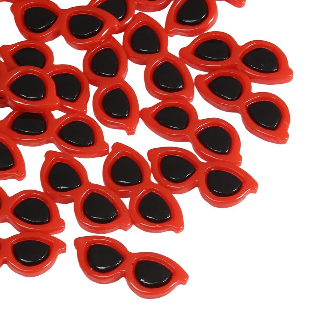 10 Buc. Acrilic Drăguț Cool Circular Ochelari Accesorii DIY