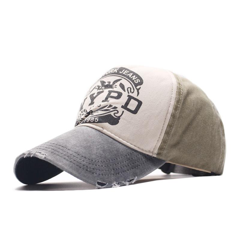 Hot-selling Personalized Edging Cap Washed Old Baseball Cap Spring and Autumn Outdoor NYPD Sunshade Sunscreen Cap