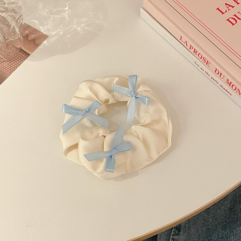 Elastic Satin Hair Rope Korean Style Hair Loop Gift Large Intestine Hair Rope Women