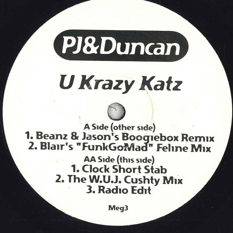 

12inch Record PJ & DUNCAN - U Krazy Katz MEG3 NONNE Dance & Electronica Used