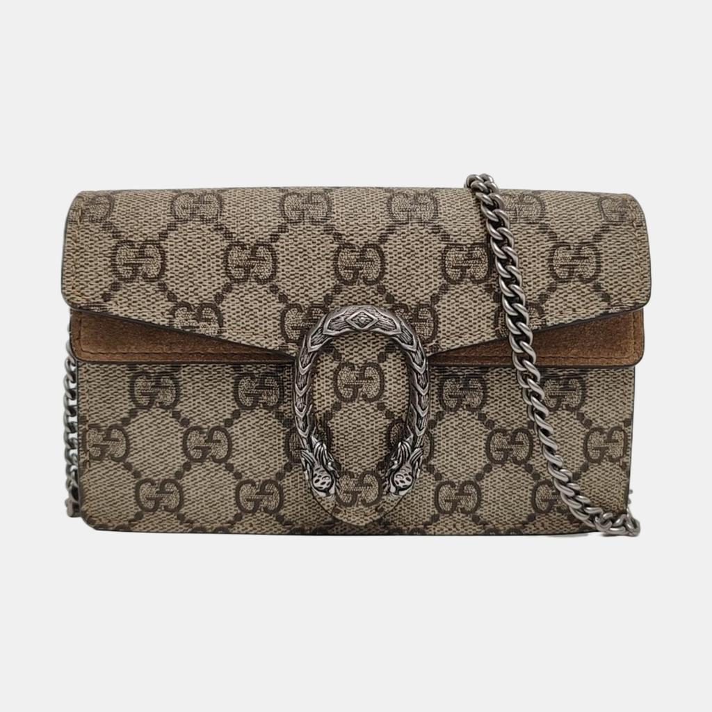 [Pre-Owned] Gucci Dionysus GG Supreme Super Mini Bag 'Beige' - Very Good #Z251Q0